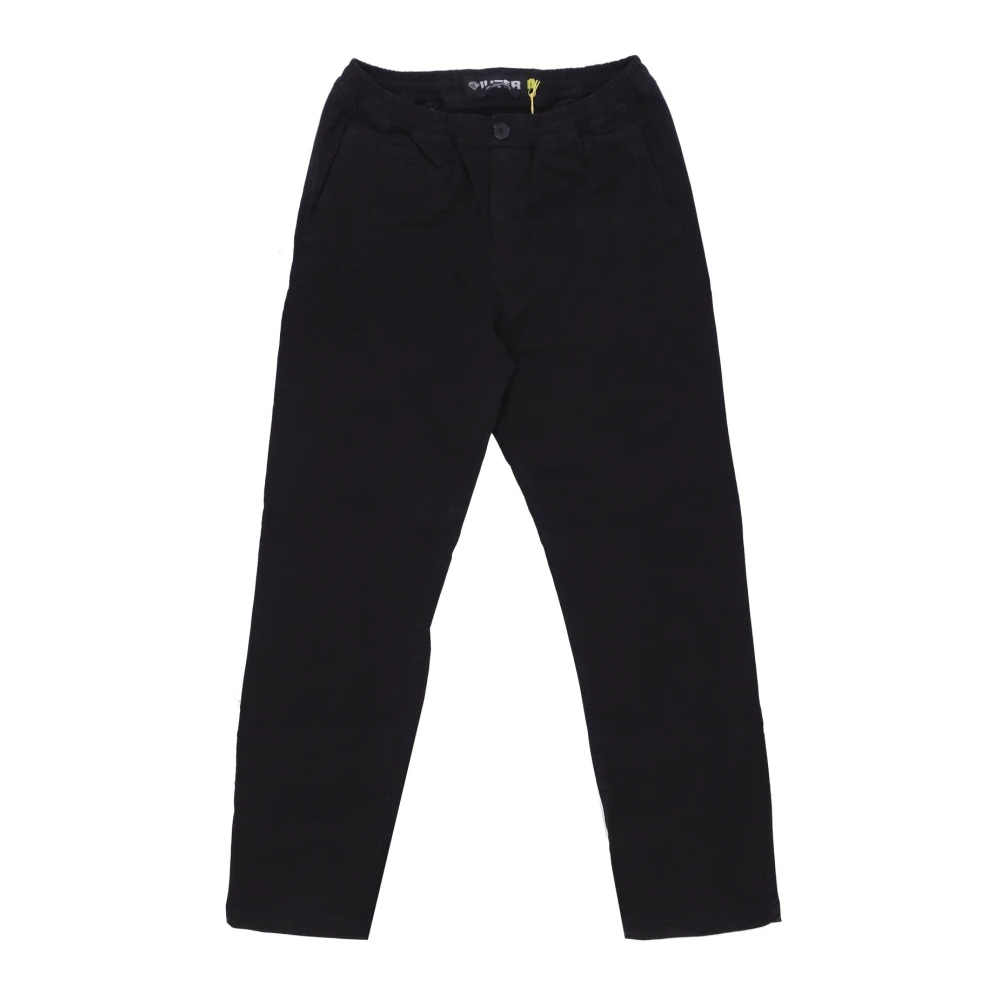 Iuter Men's Black Straight Trousers Extra Large