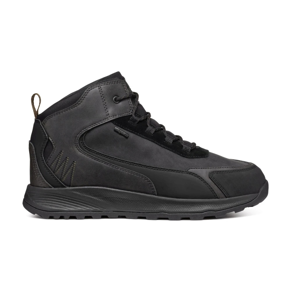 Geox Men's Black Lace-Up Boots Size 7 Uk