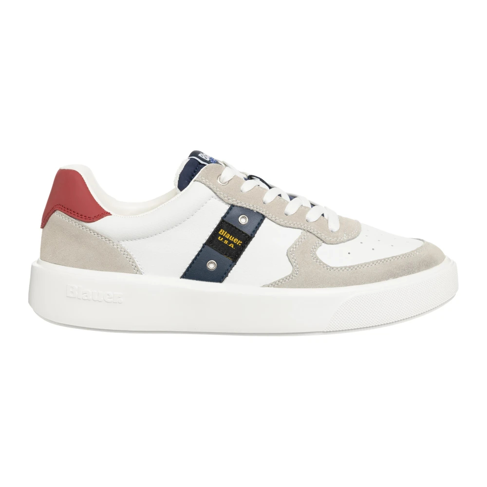 Blauer Men's White Sneakers Size 9 Uk