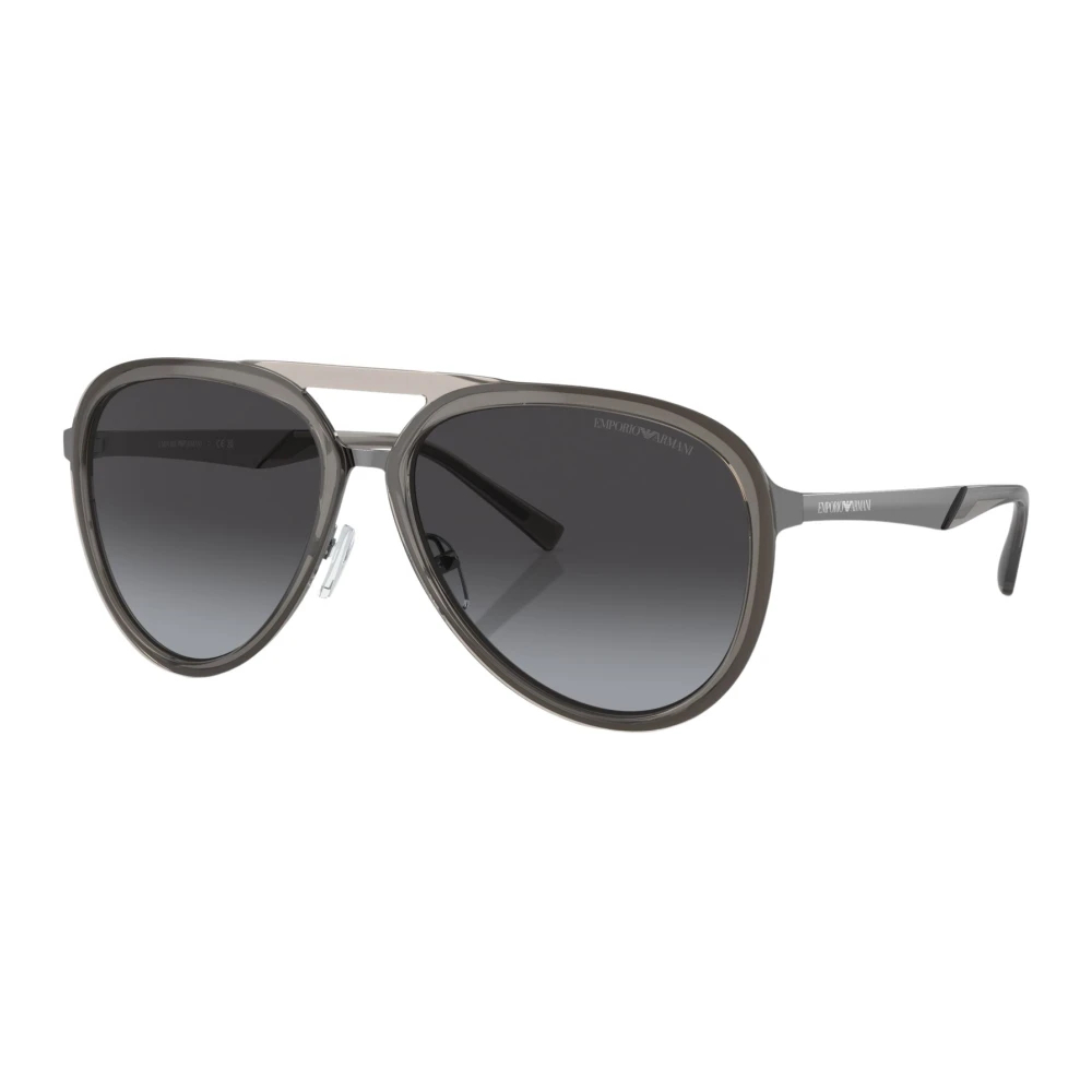 Emporio Armani Men's Gray Sunglasses Medium