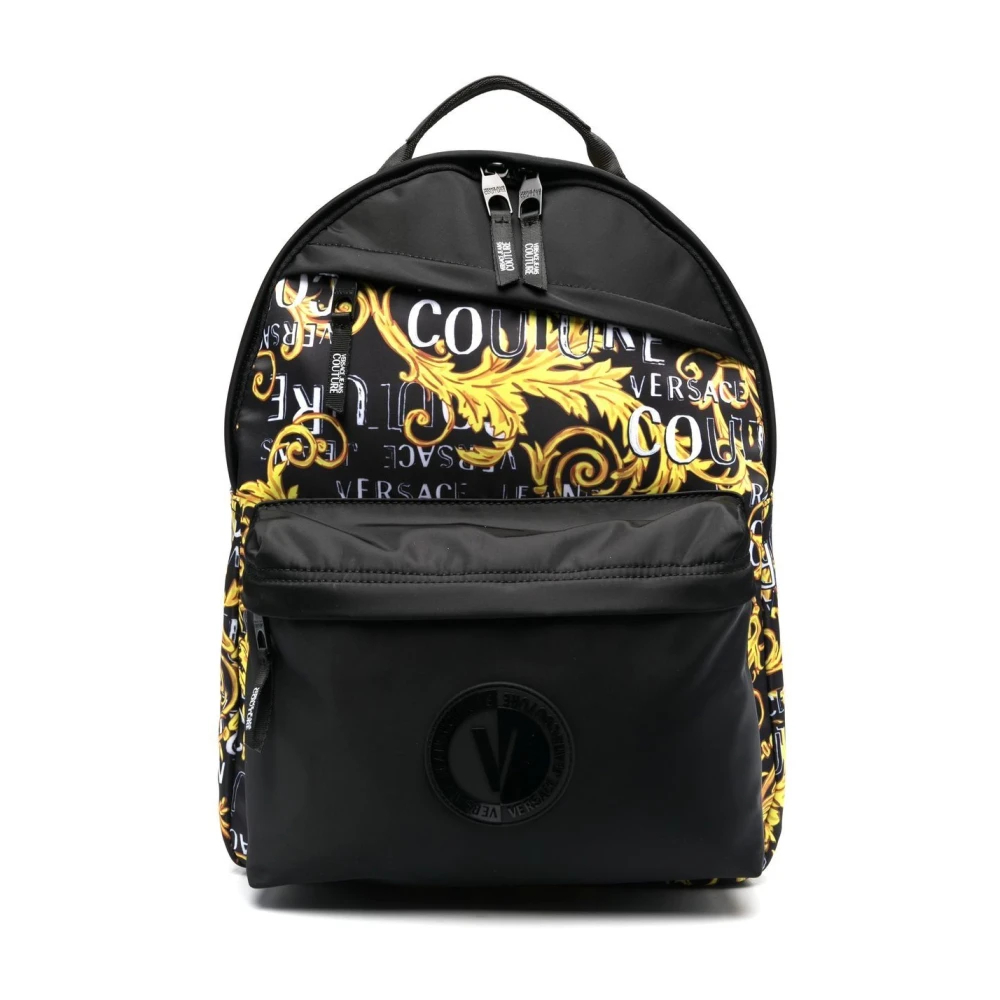 Versace Jeans Couture Men's Black Backpacks