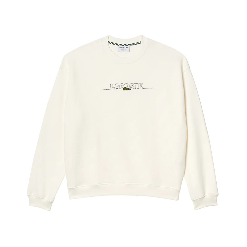 Lacoste Men's White Sweatshirts Extra Small
