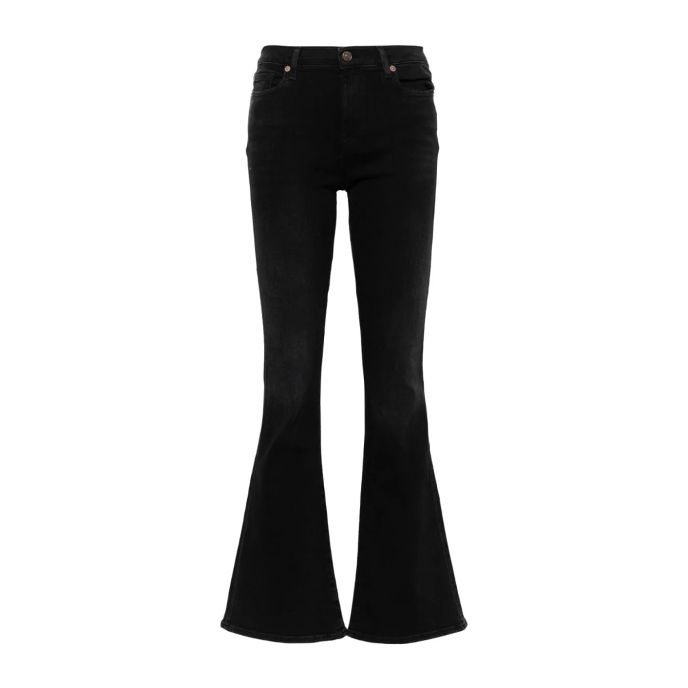 7 For All Mankind Women's Black Flared Jeans W25