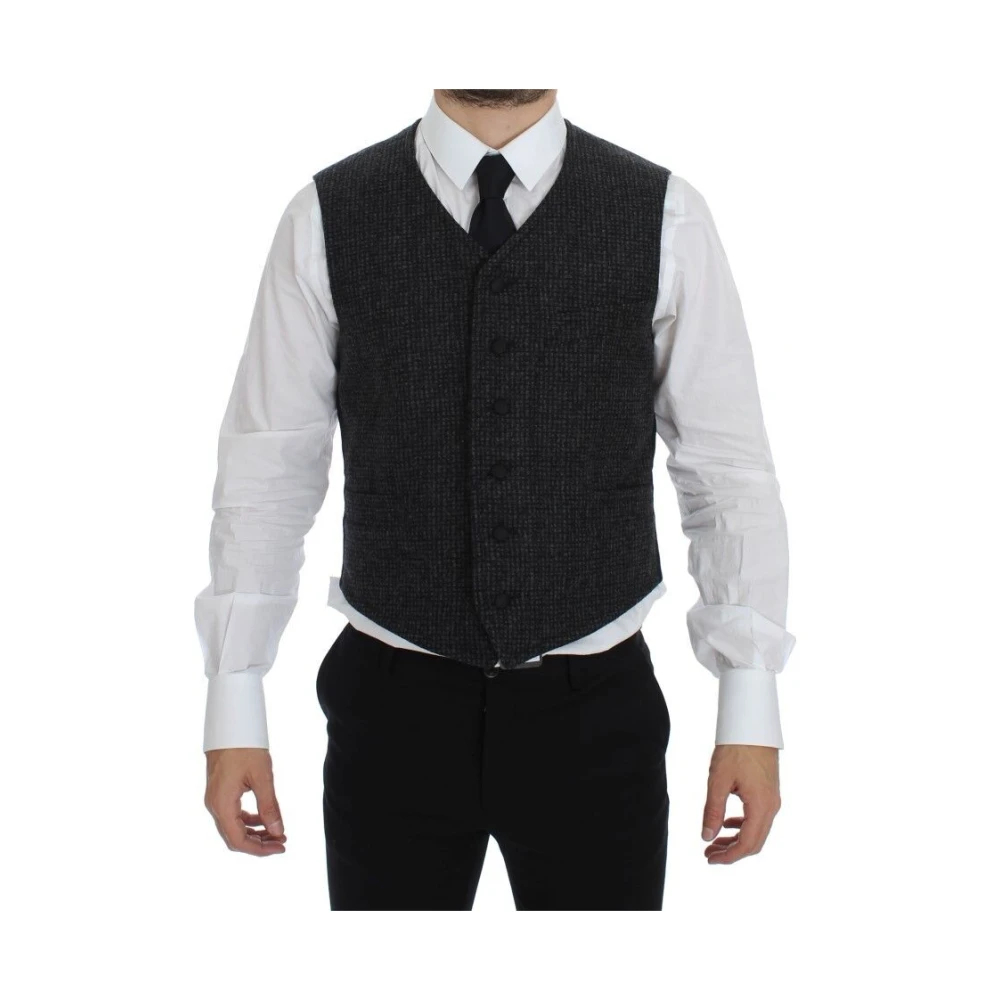 Dolce & Gabbana Men's Gray Suit Vests Medium