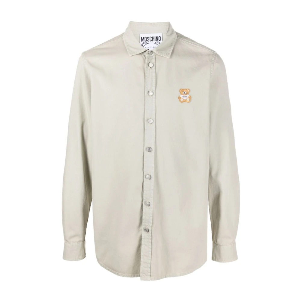 Moschino Men's Gray Casual Shirts Extra Large