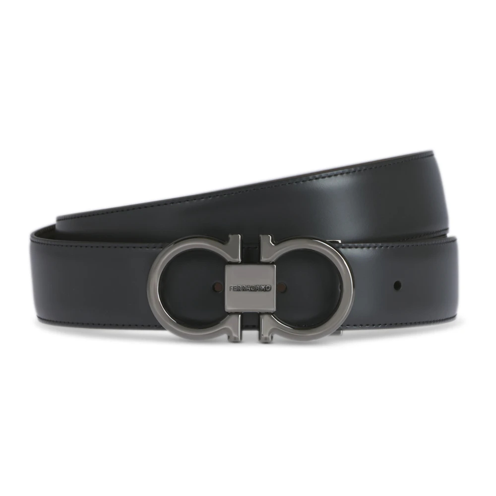 Salvatore Ferragamo Men's Black Belts Medium