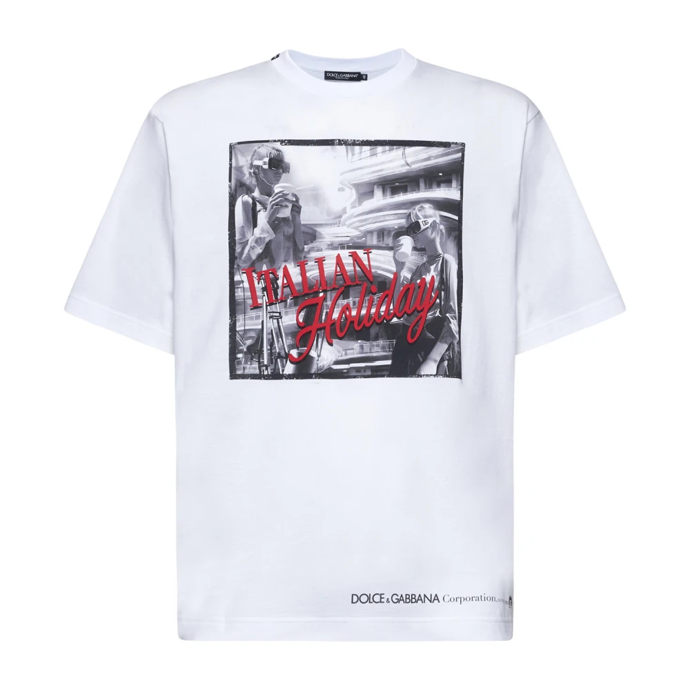 Dolce & Gabbana Men's White T-Shirts Small