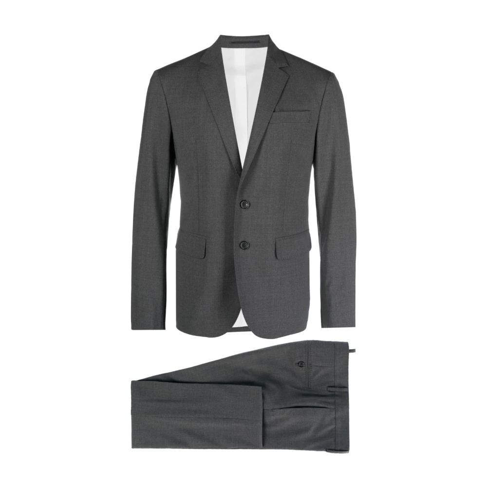 Dsquared2 Men's Gray Single Breasted Suits Extra Large