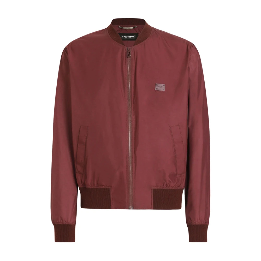 Dolce & Gabbana Men's Red Bomber Jackets Medium