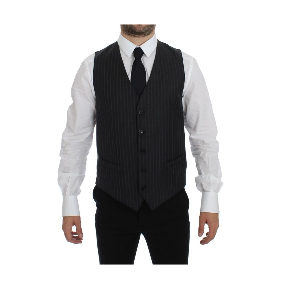 Dolce & Gabbana Men's Gray Suit Vests Medium