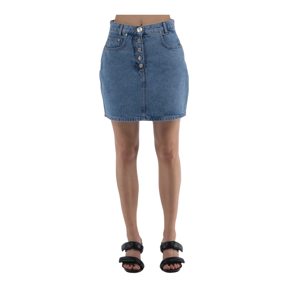 Moschino Women's Blue Denim Skirts Extra Small