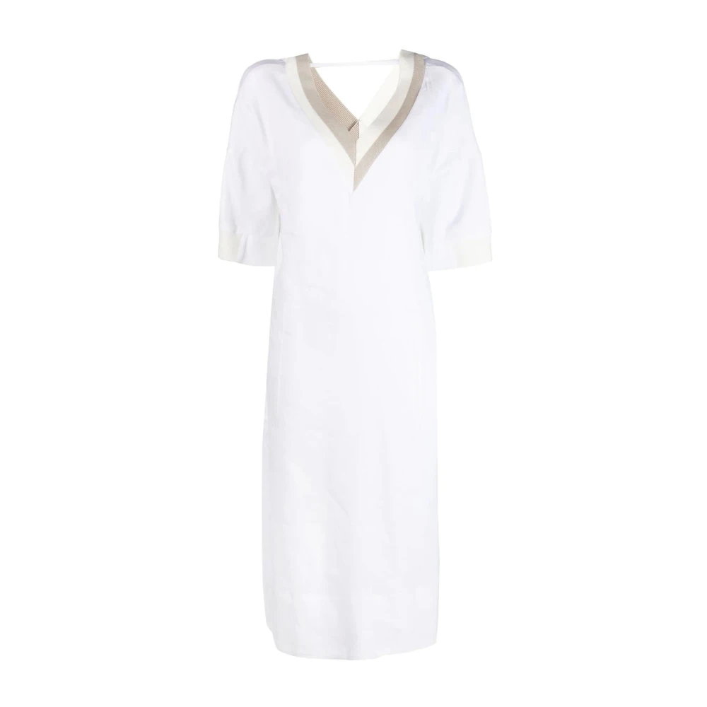 Lorena Antoniazzi Women's White Midi Dresses Medium
