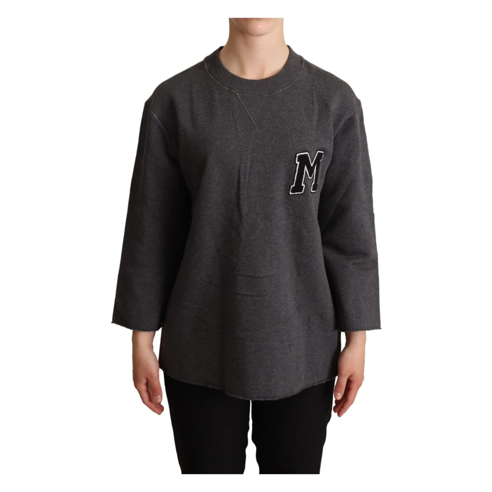 Dolce & Gabbana Women's Gray Round-Neck Knitwear 2XS