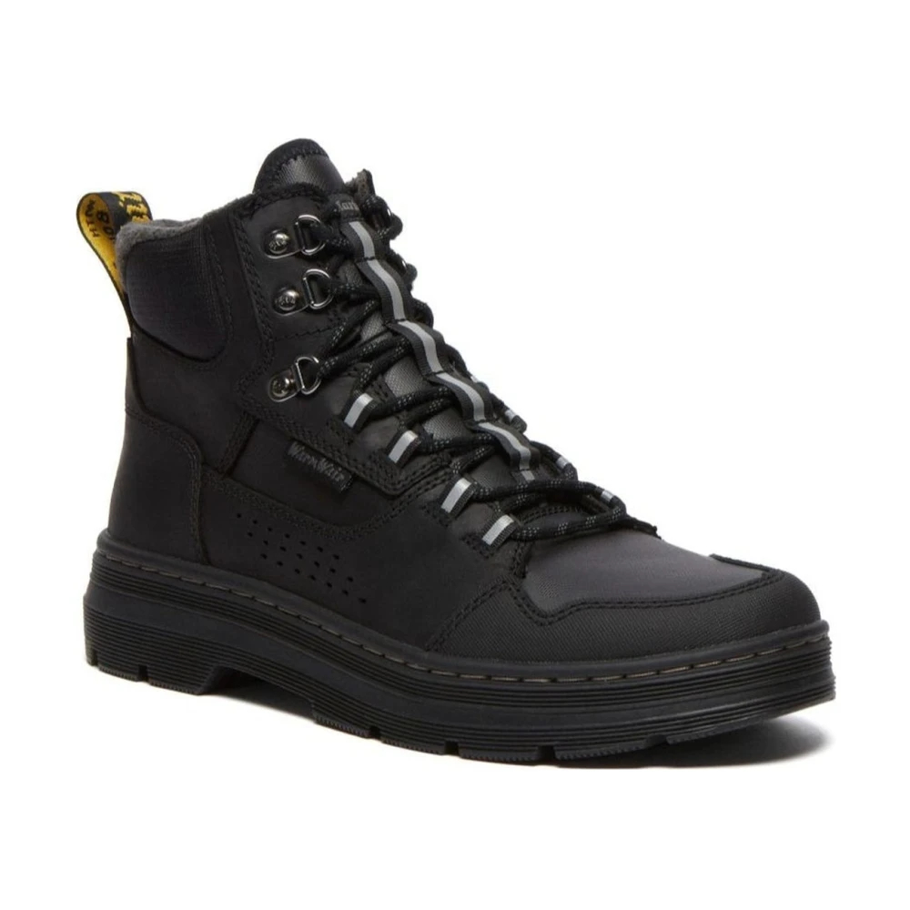 Dr. Martens Men's Black Lace-Up Boots Size 10 Uk