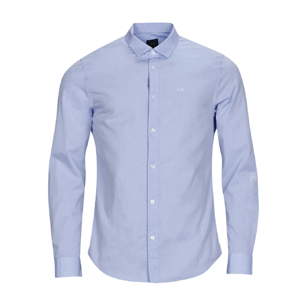 Armani Exchange Men's Blue Formal Shirts Medium