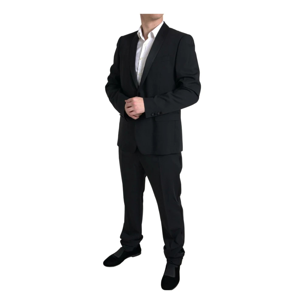 Dolce & Gabbana Men's Black Single Breasted Suits 2XL