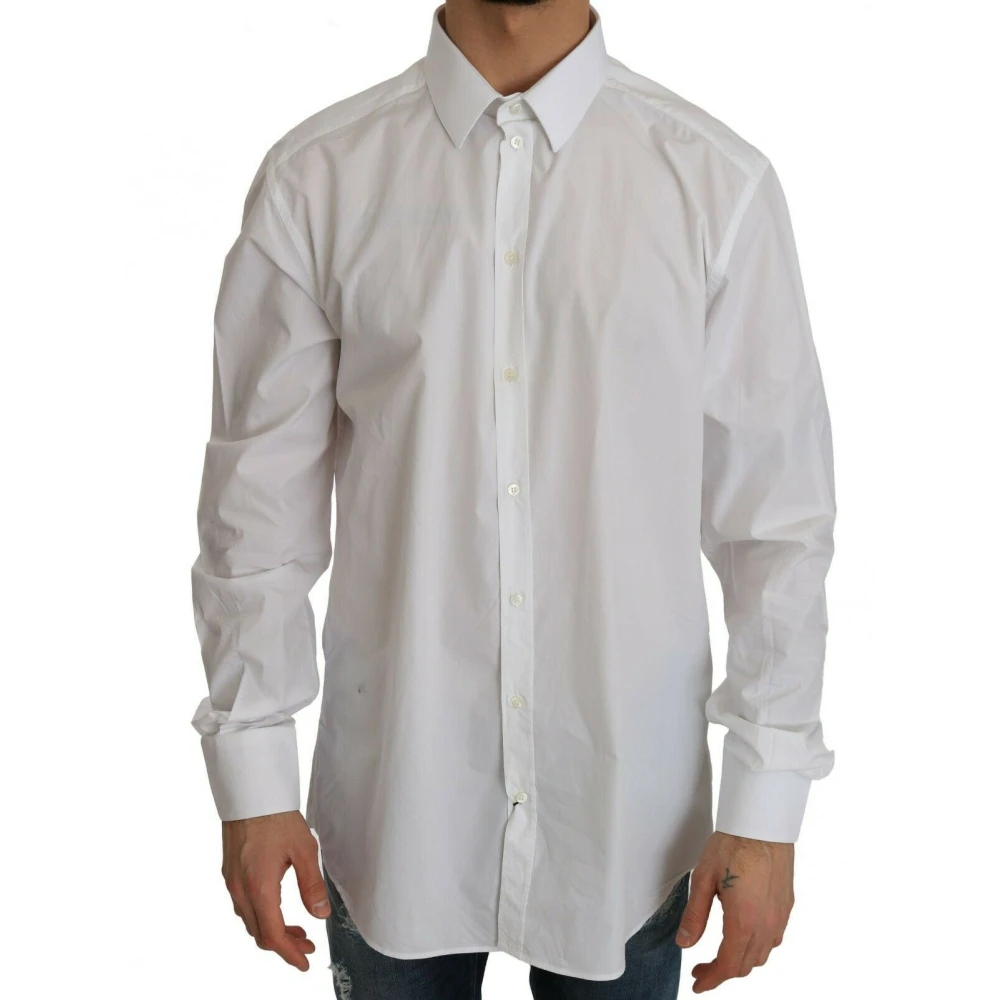 Dolce & Gabbana Men's White Formal Shirts Extra Small