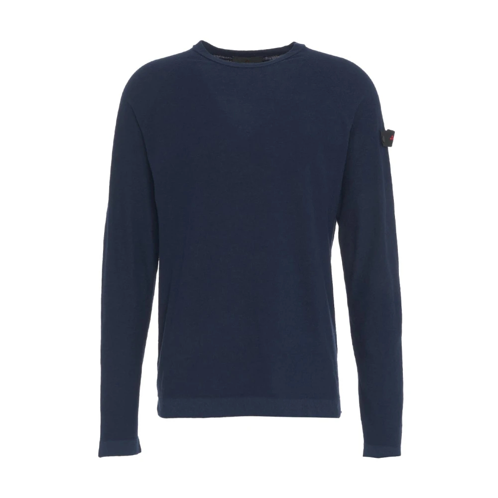 Peuterey Men's Blue Round-Neck Knitwear Extra Large