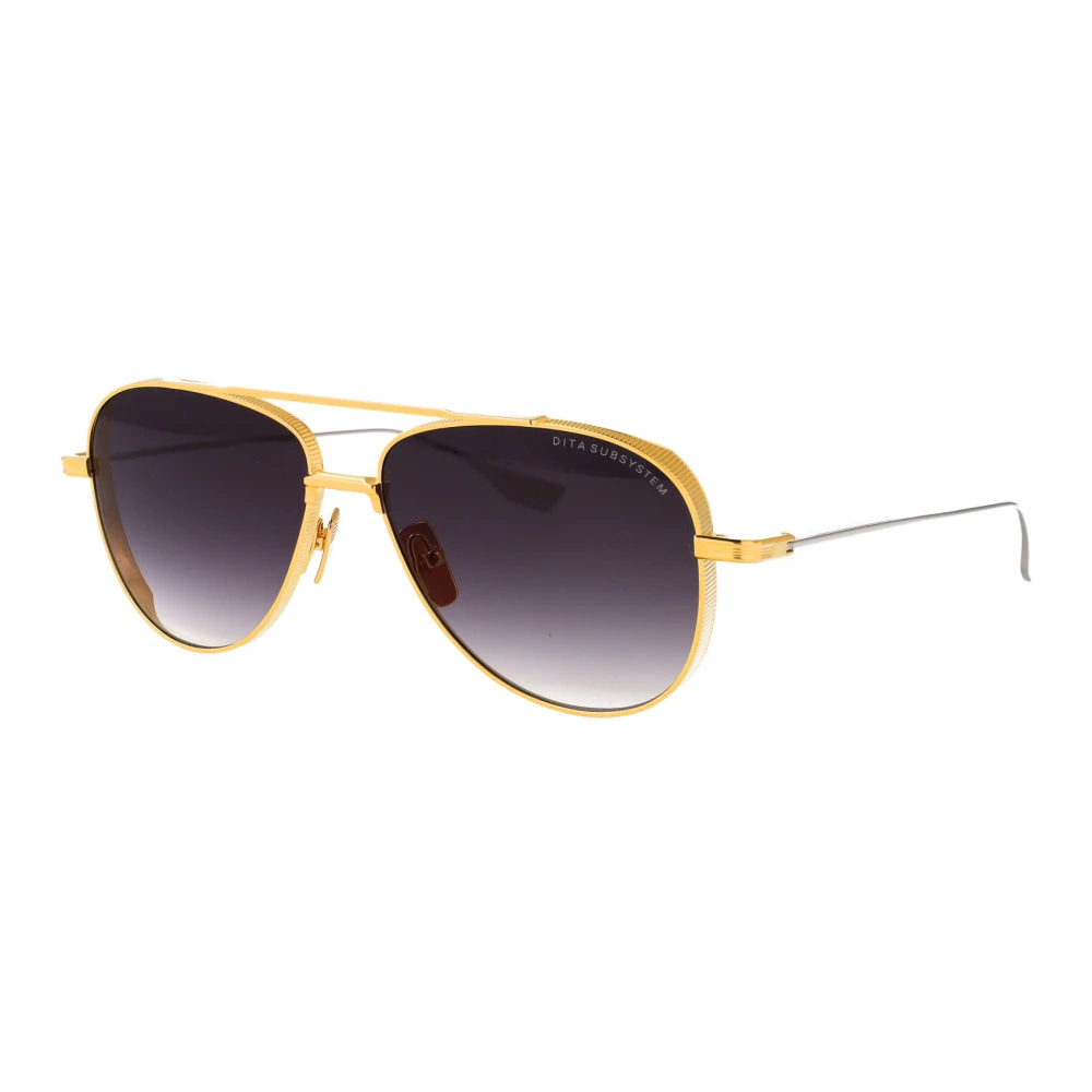 Dita Unisex Yellow Sunglasses Medium