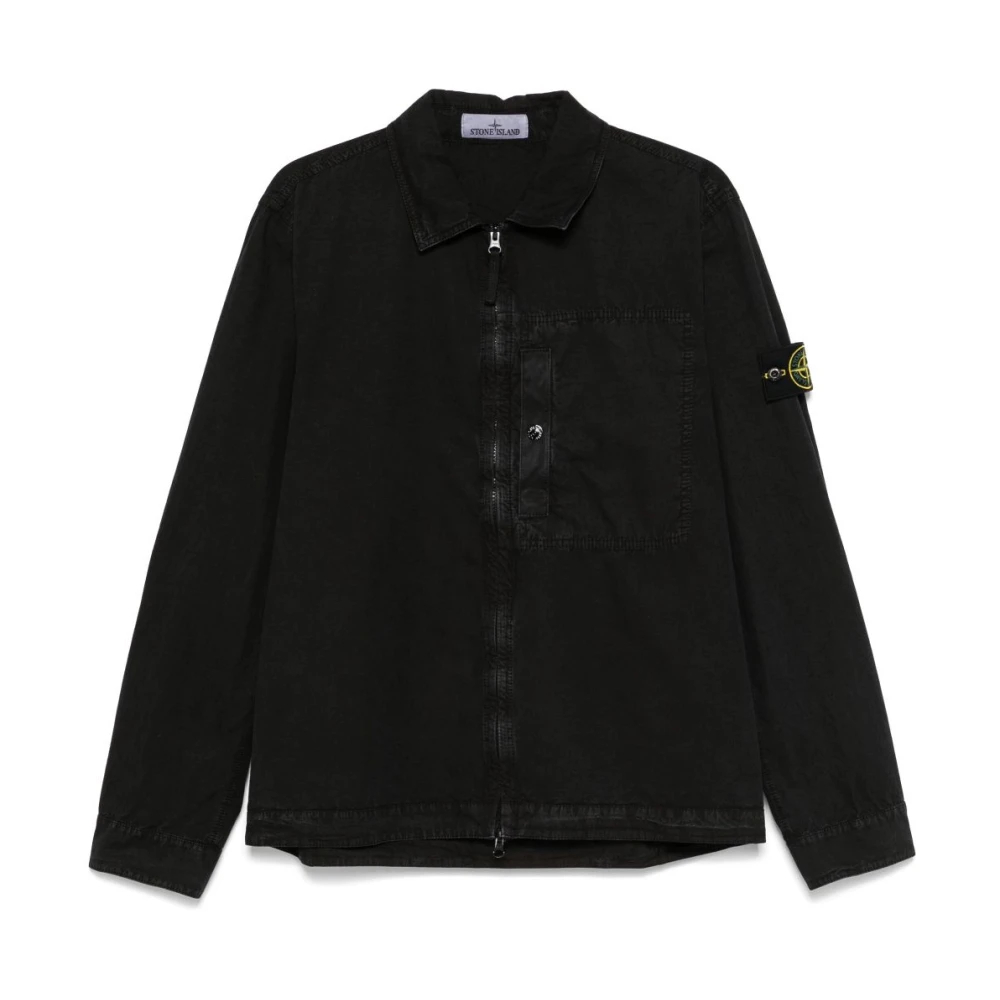 Stone Island Men's Black Light Jackets Small