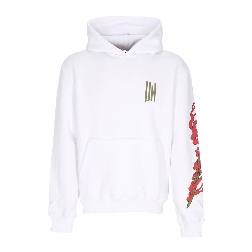 Dolly Noire Men's White Hoodies Large