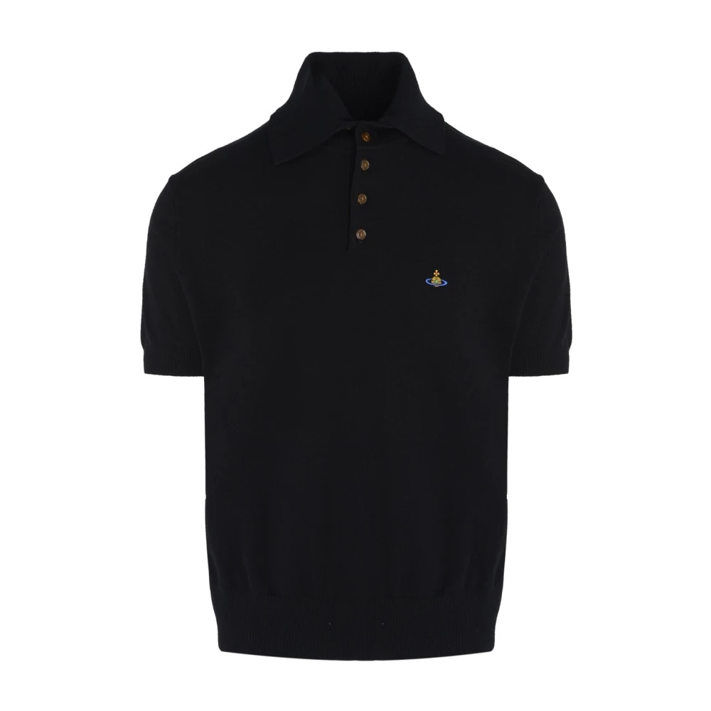 Vivienne Westwood Men's Black Polo Shirts Small