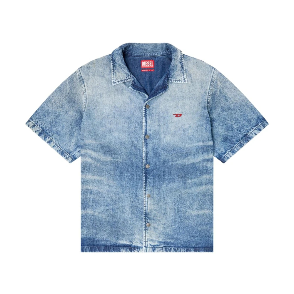 Diesel Men's Blue Denim Shirts Small