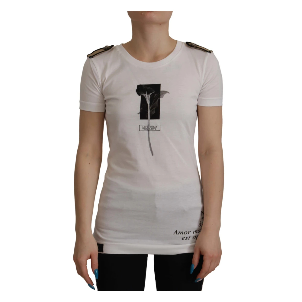 Dolce & Gabbana Women's White T-Shirts 3XS