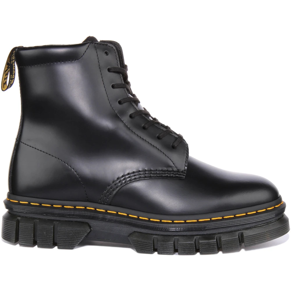 Dr. Martens Men's Black Lace-Up Boots Size 10 Uk