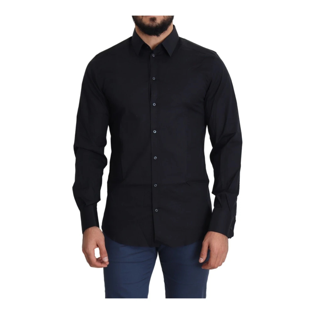 Dolce & Gabbana Men's Black Casual Shirts 4XS