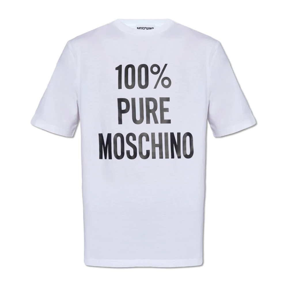 Moschino Men's White T-Shirts Small