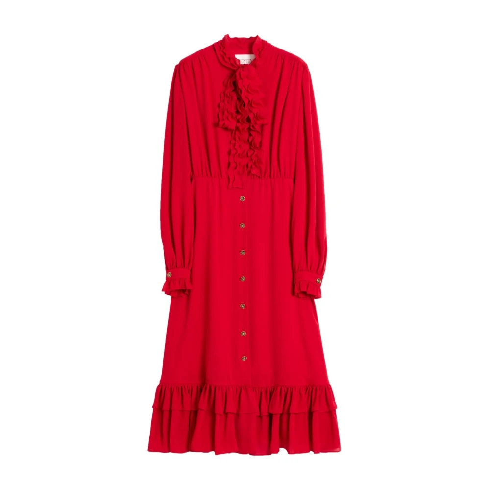 Valentino Garavani Women's Red Midi Dresses Large