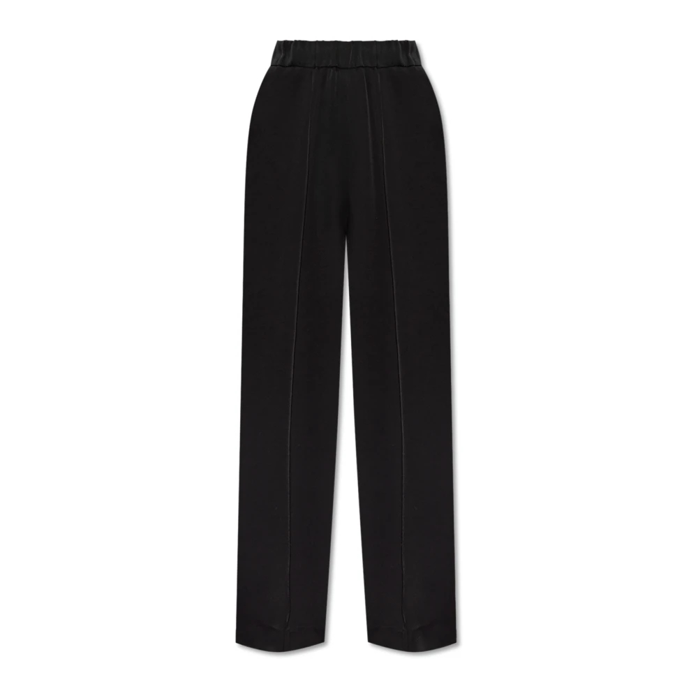 Jil Sander Women's Black Straight Trousers 2XS