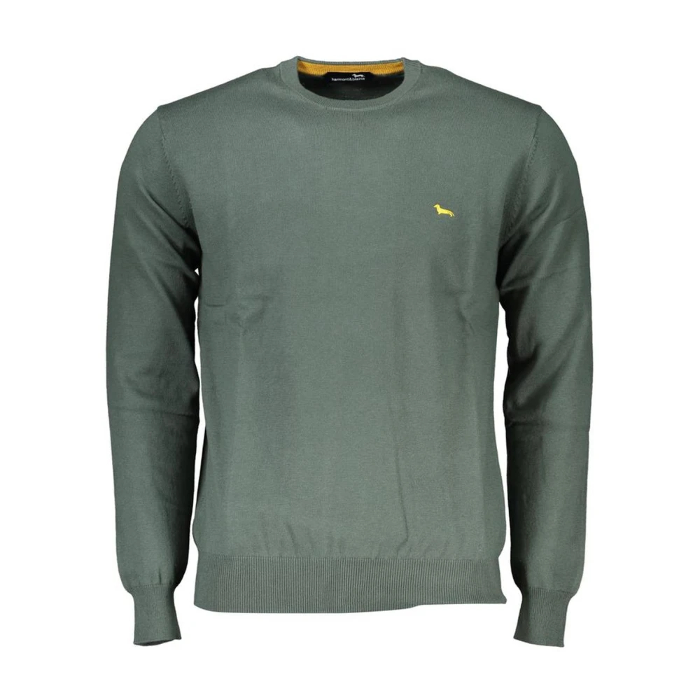 Harmont & Blaine Men's Green Round-Neck Knitwear 2XL