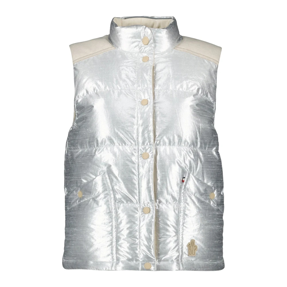 Moncler Women's Gray Vests Medium