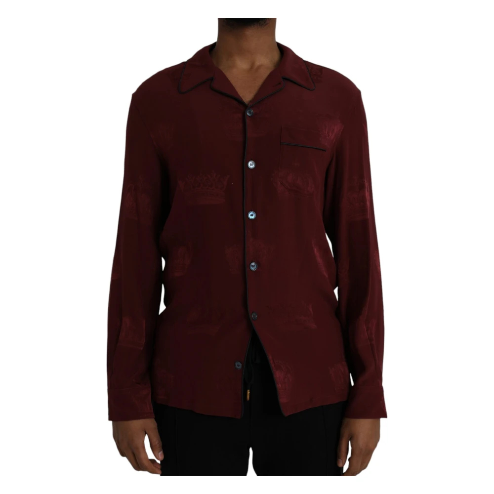 Dolce & Gabbana Men's Brown Casual Shirts Medium