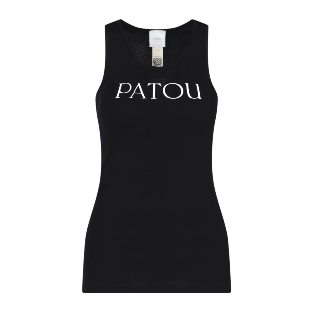 Patou Women's Black Sleeveless Tops Medium