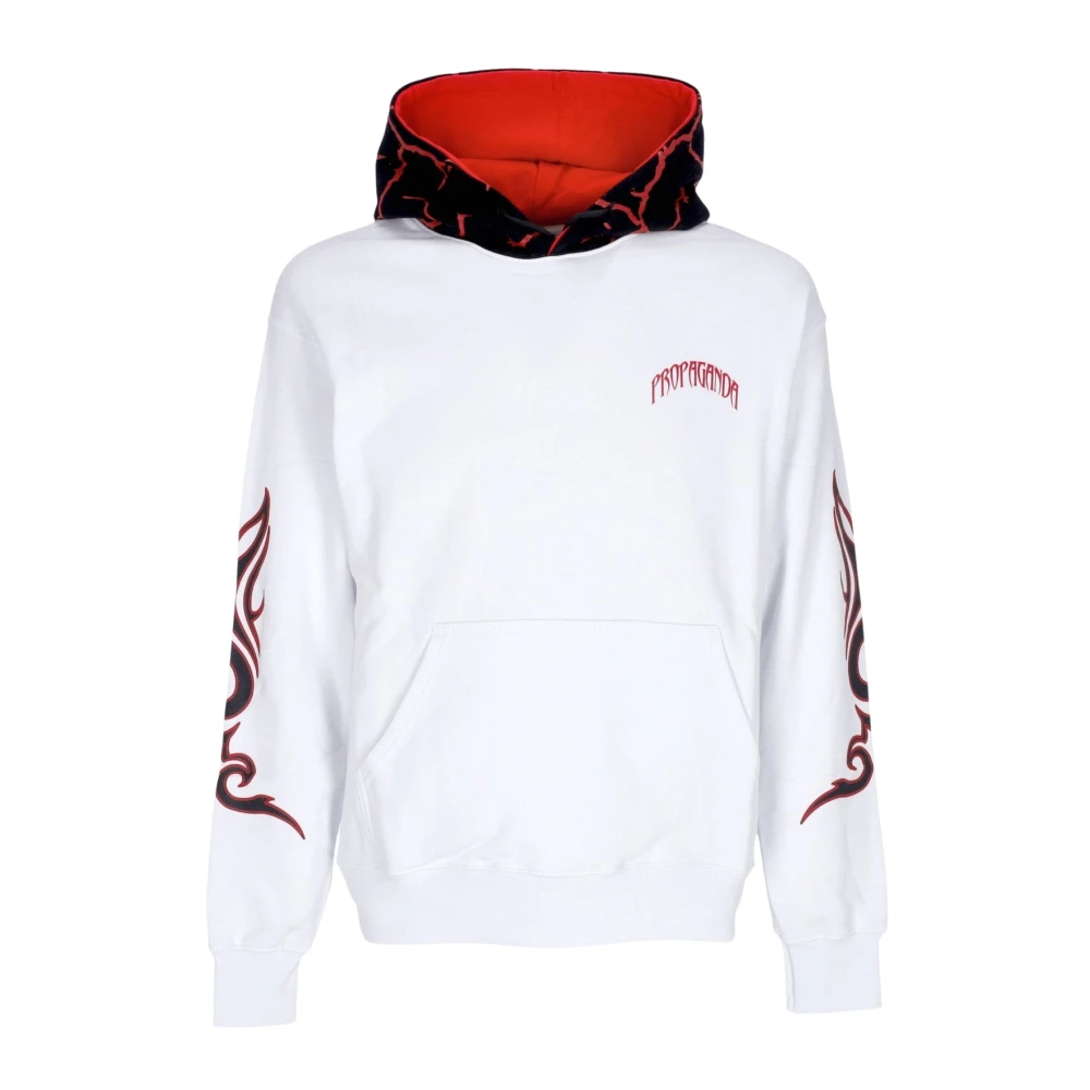 Propaganda Men's White Hoodies Medium