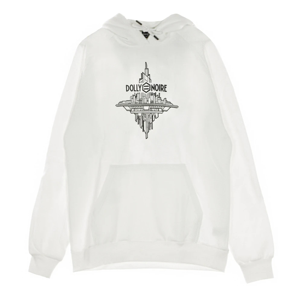 Dolly Noire Men's White Hoodies Extra Large
