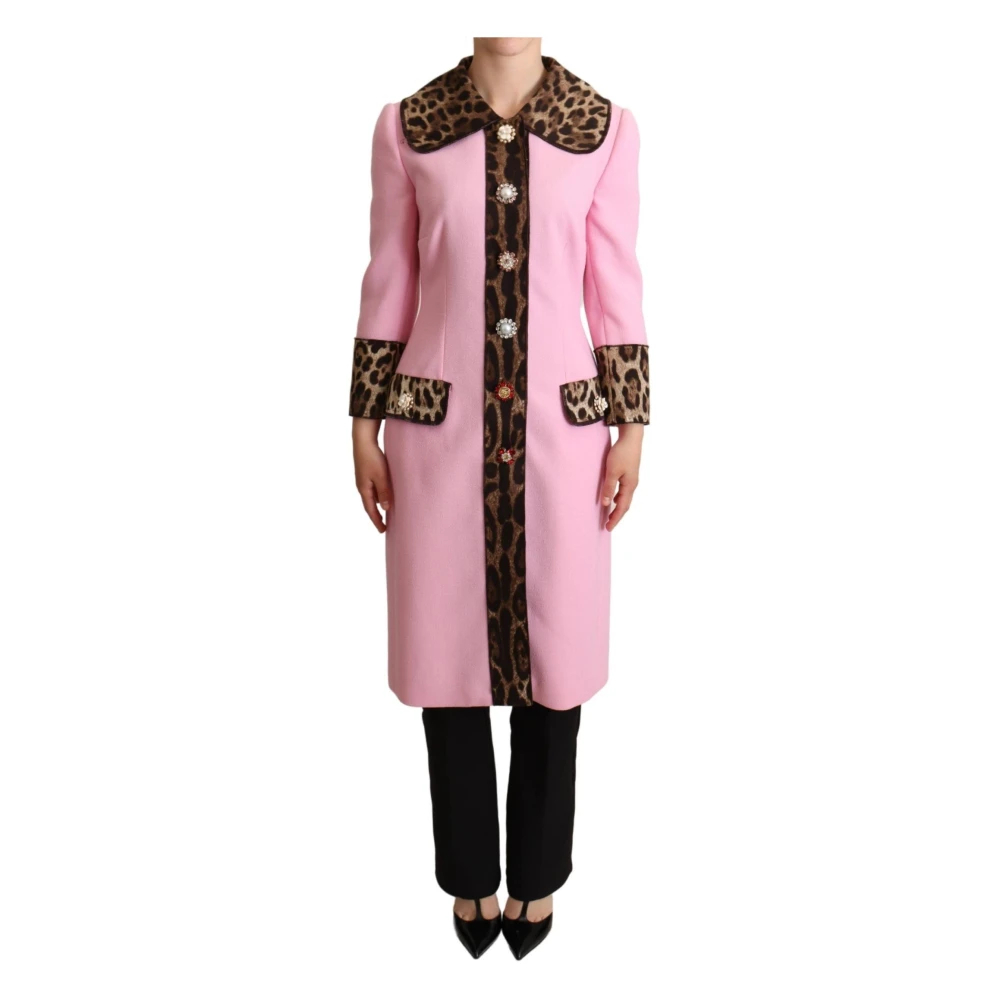 Dolce & Gabbana Women's Pink Single-Breasted Coats 2XS