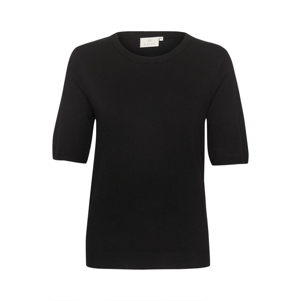 Kaffe Women's Black Round-Neck Knitwear 2XL