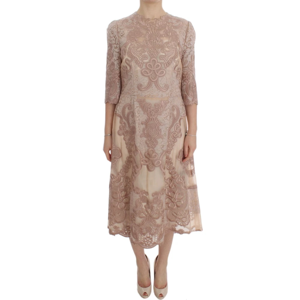 Dolce & Gabbana Women's Pink Midi Dresses 2XS