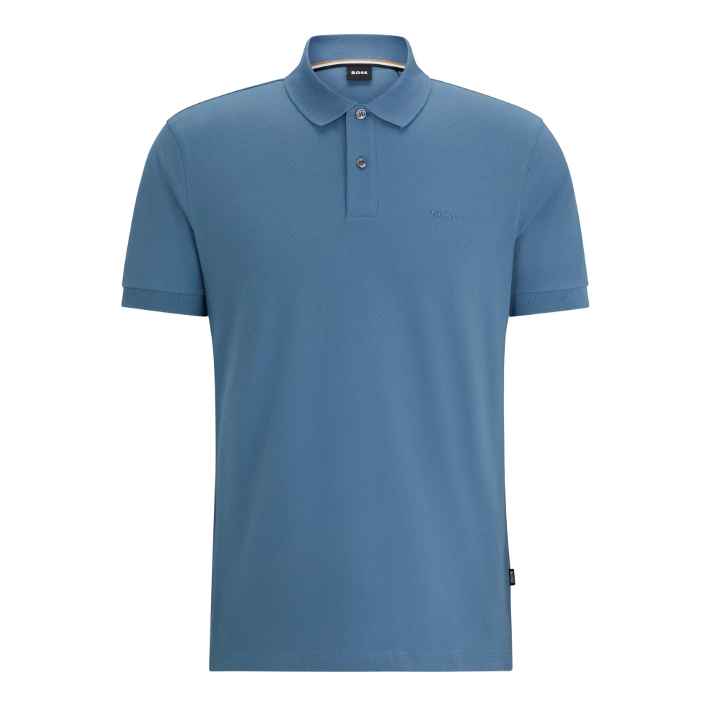 Hugo Boss Men's Blue Polo Shirts Medium