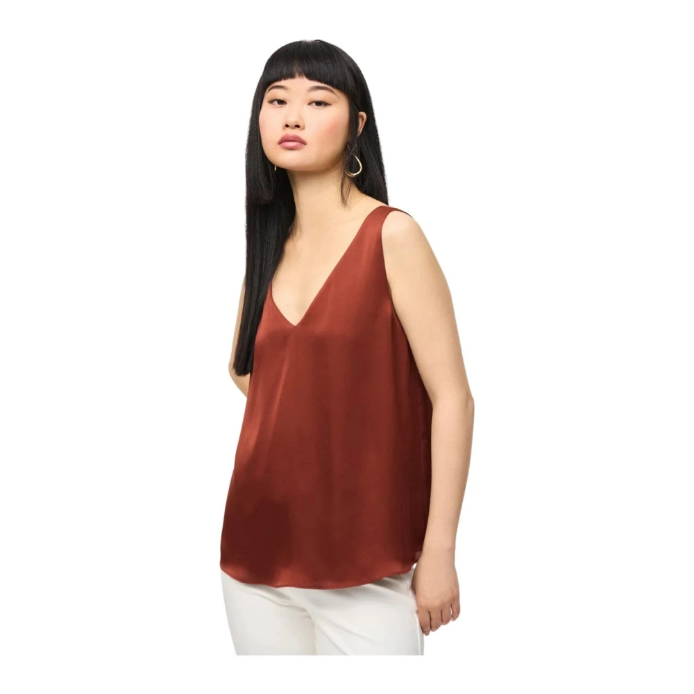Joseph Ribkoff Women's Red Sleeveless Tops Small