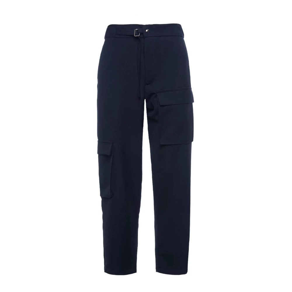 Costumein Men's Blue Slim-Fit Trousers Large
