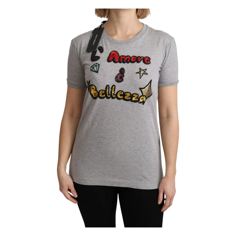 Dolce & Gabbana Women's Gray T-Shirts 3XS