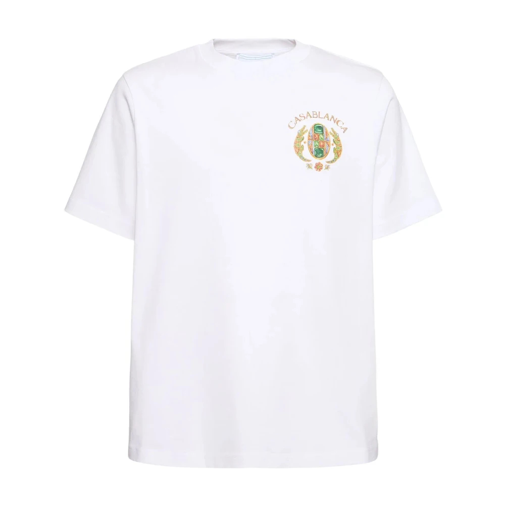Casablanca Men's White T-Shirts Medium