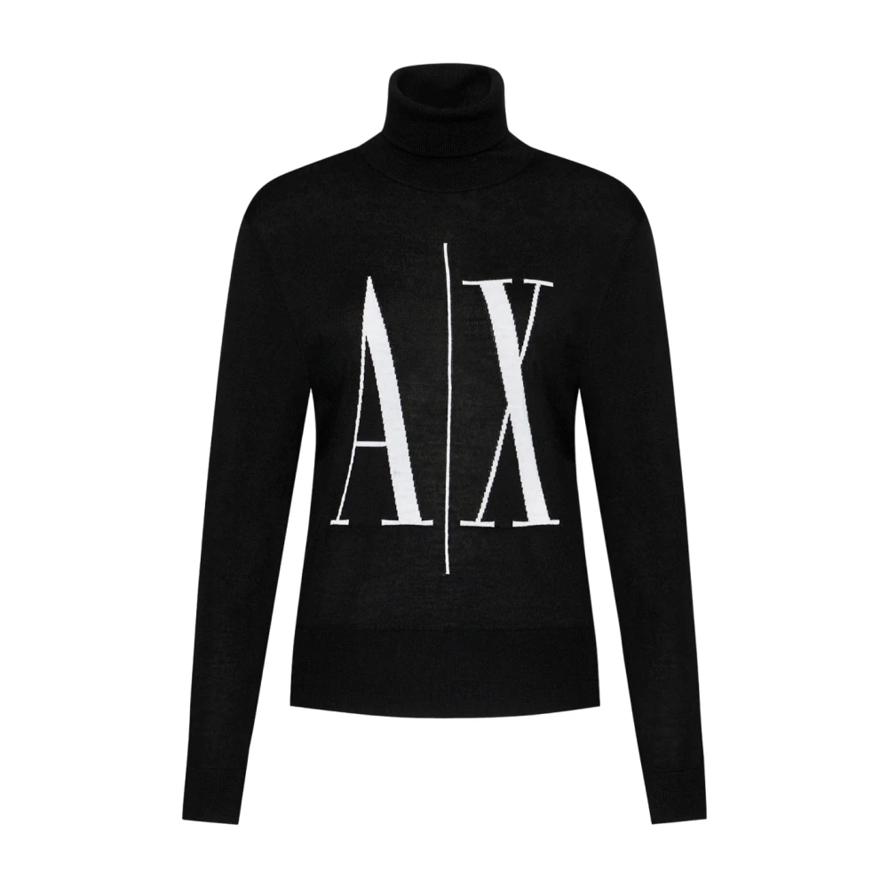Armani Exchange Women's Black Turtlenecks Small
