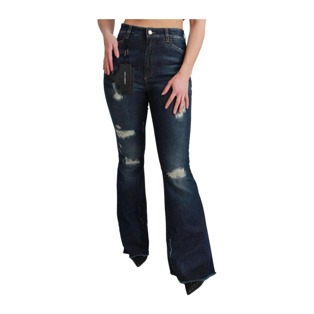 Dolce & Gabbana Women's Blue Flared Jeans 2XS