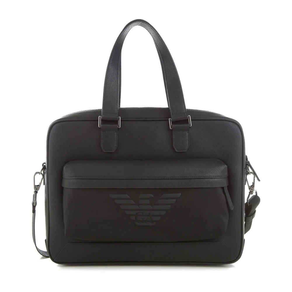 Emporio Armani Men's Black Laptop Bags & Cases